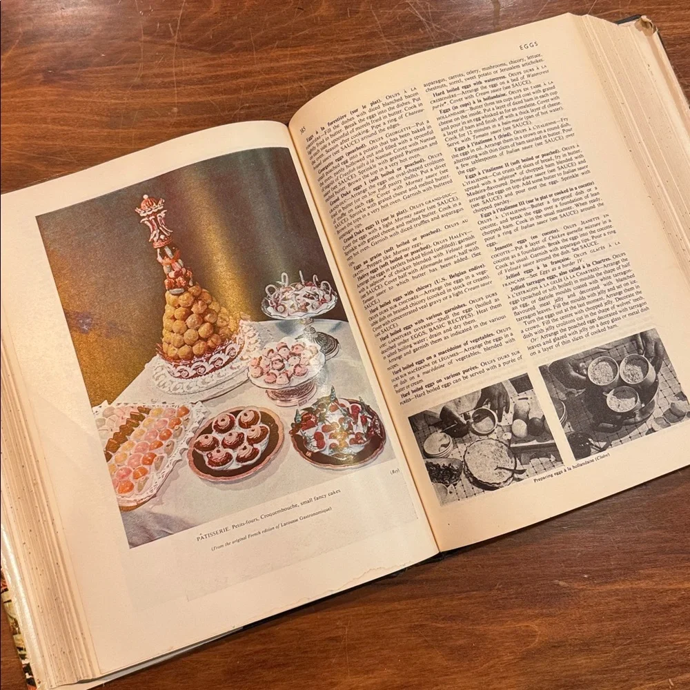 Vintage Larousse Gastronomique Encyclopedia Food Wine Cookery 1961 Hardcover